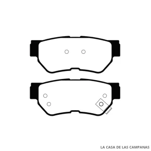 L4387-0M PASTILLAS DE FRENO TRASERO
