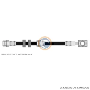 7074F FLEXIBLE DE FRENO