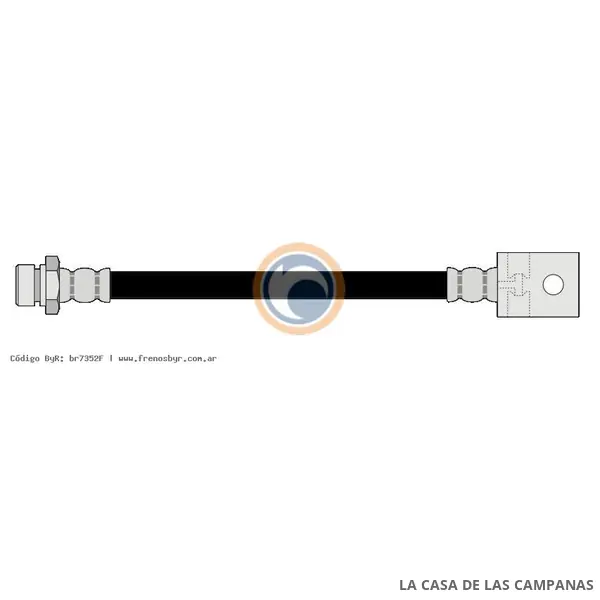 7352F FLEXIBLE DE FRENO