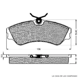 078-140880 PASTILLA DE FRENO