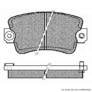078-180257 PASTILLA DE FRENO