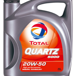 ACEITE TOTAL QUARTZ 5000 20W-50 MINERAL 4 LITROS