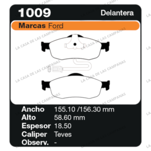 FRI-1009 Pastilla de Freno