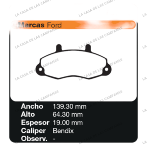 FRI-1018 Pastilla de Freno