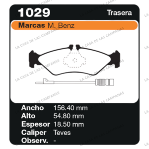 FRI-1029 Pastilla de Freno