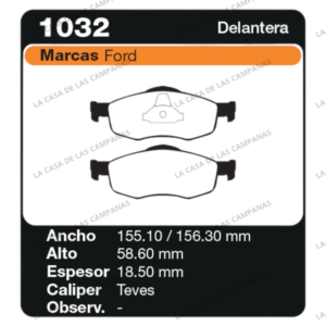 FRI-1032 Pastilla de Freno
