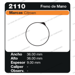 FRI-2110 Pastilla de Freno