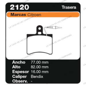 FRI-2120 Pastilla de Freno