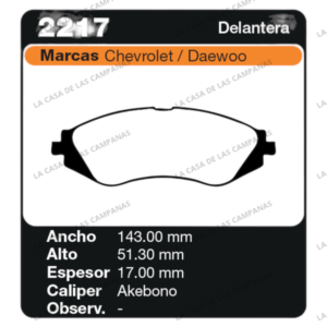 FRI-2217 Pastilla de Freno
