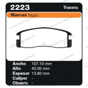 FRI-2223 Pastilla de Freno
