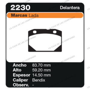FRI-2230 Pastilla de Freno
