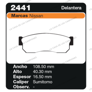 FRI-2441 Pastilla de Freno