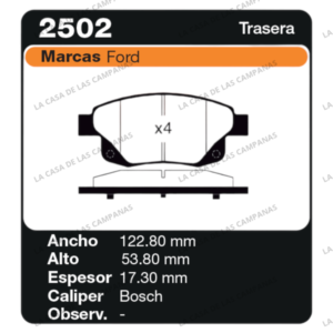 FRI-2502 Pastilla de Freno
