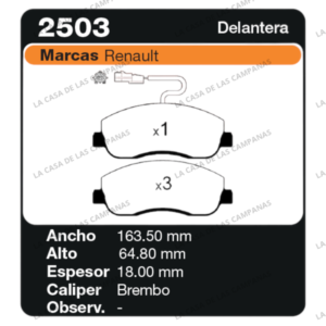 FRI-2503 Pastilla de Freno