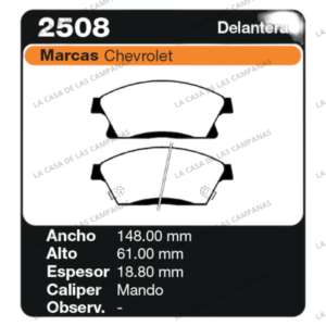 FRI-2508 Pastilla de Freno