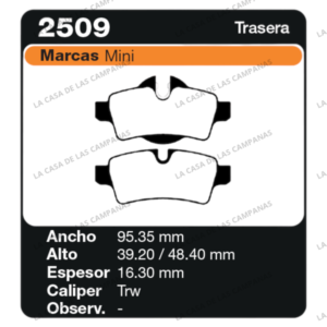 FRI-2509 Pastilla de Freno