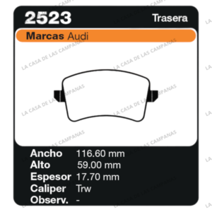 FRI-2523 Pastilla de Freno