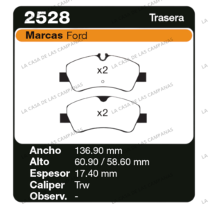 FRI-2528 Pastilla de Freno
