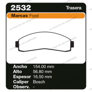 FRI-2532 Pastilla de Freno