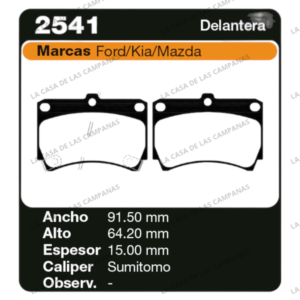 FRI-2541 Pastilla de Freno