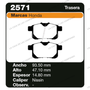 FRI-2571 Pastilla de Freno