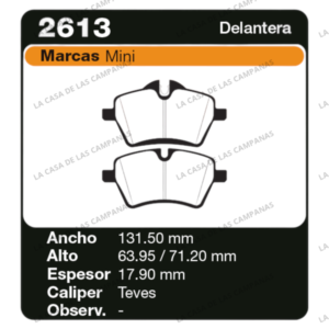 FRI-2613 Pastilla de Freno