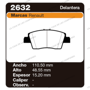 FRI-2632 Pastilla de Freno