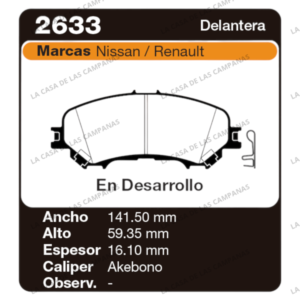 FRI-2633 Pastilla de Freno