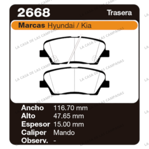 FRI-2668 Pastilla de Freno