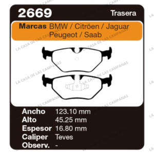 FRI-2669 Pastilla de Freno