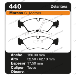 FRI-440 Pastilla de Freno
