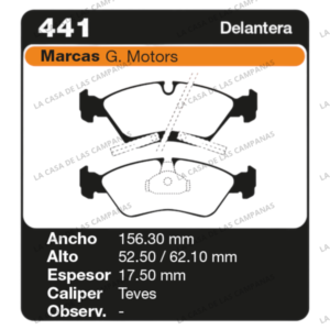 FRI-441 Pastilla de Freno