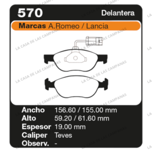 FRI-570 Pastilla de Freno