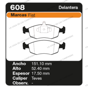 FRI-608 Pastilla de Freno