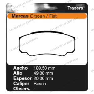 FRI-633 Pastilla de Freno