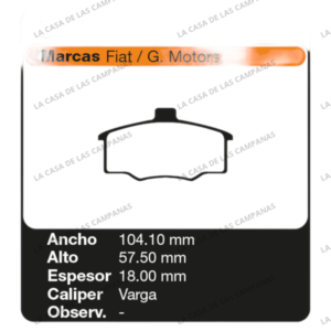 FRI-690 Pastilla de Freno