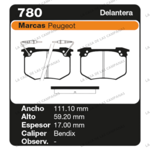 FRI-780 Pastilla de Freno