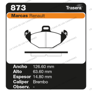 FRI-873 Pastilla de Freno