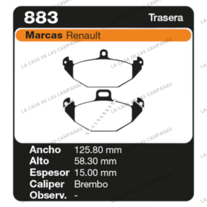 FRI-883 Pastilla de Freno