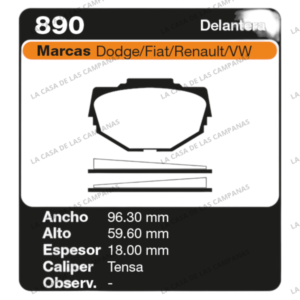 FRI-890 Pastilla de Freno