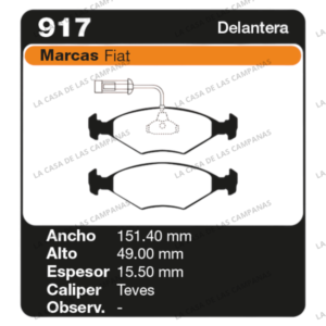FRI-917 Pastilla de Freno
