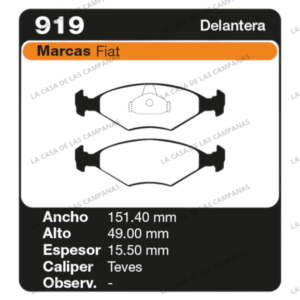 FRI-919 Pastilla de Freno
