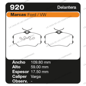 FRI-920 Pastilla de Freno