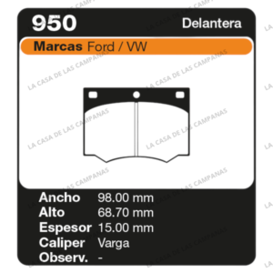 FRI-950 Pastilla de Freno