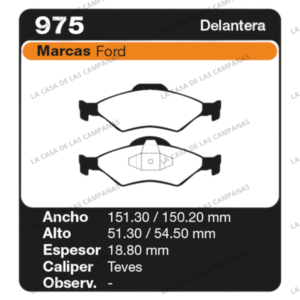 FRI-975 Pastilla de Freno