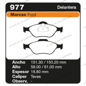 FRI-977 Pastilla de Freno