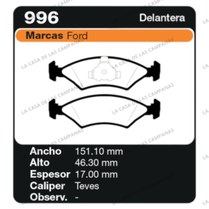 FRI-996 Pastilla de Freno
