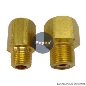 242002 Conector Bronce 3/8-24 Ext X3/16 Int