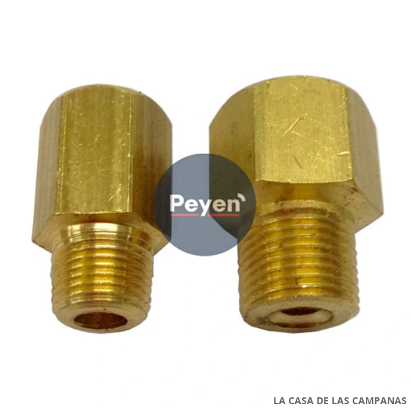 242011 Conector Bronce M-3/8x24 H-7/16x24